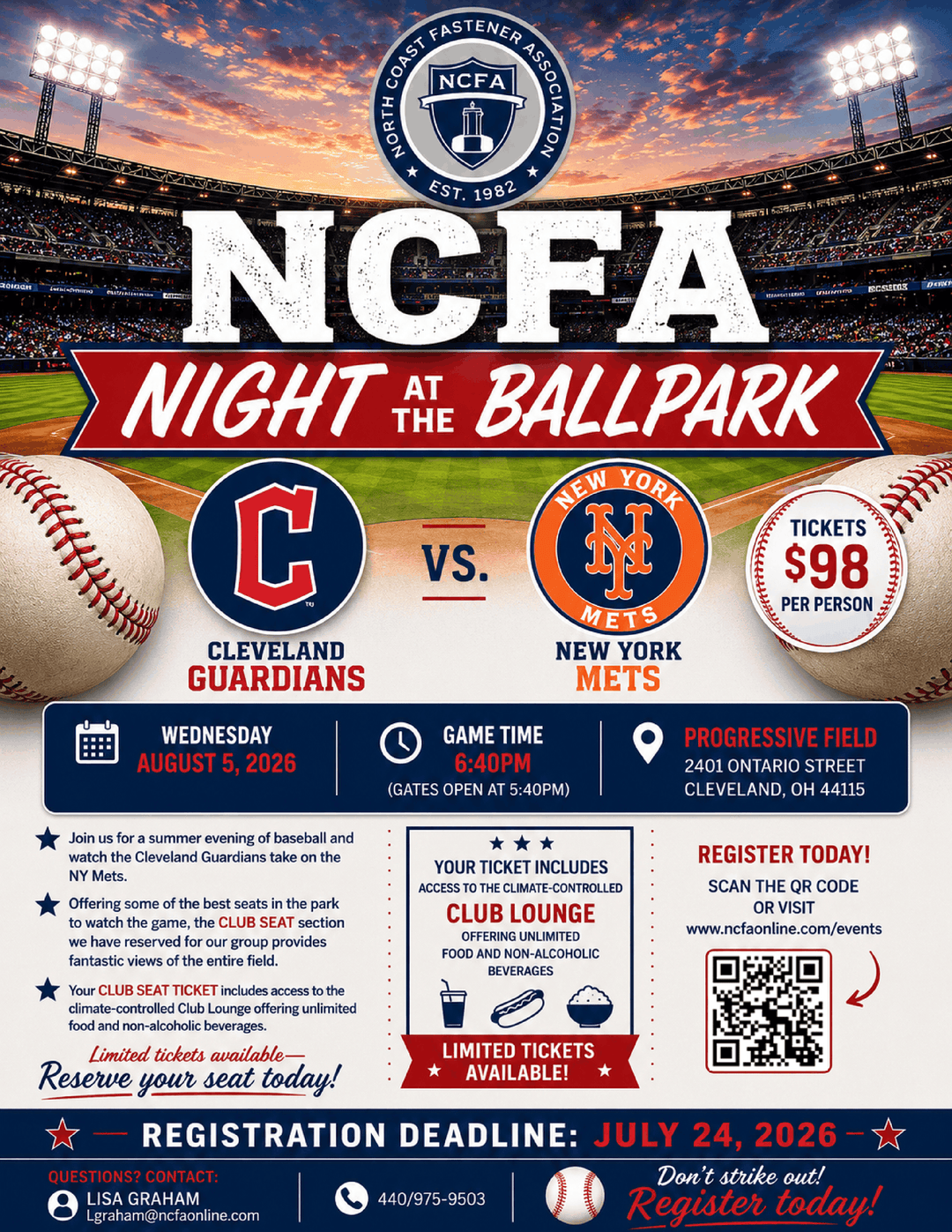NCFA Night at the Ballpark 2026